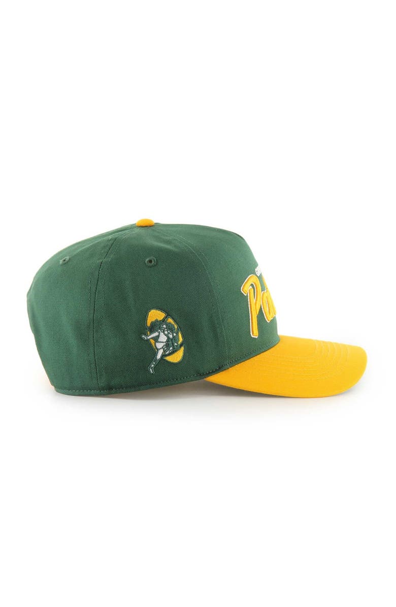 '47 Men's '47 Green/Gold Green Bay Packers Crosstown Two-Tone Hitch Adjustable Hat, Alternate, color, 