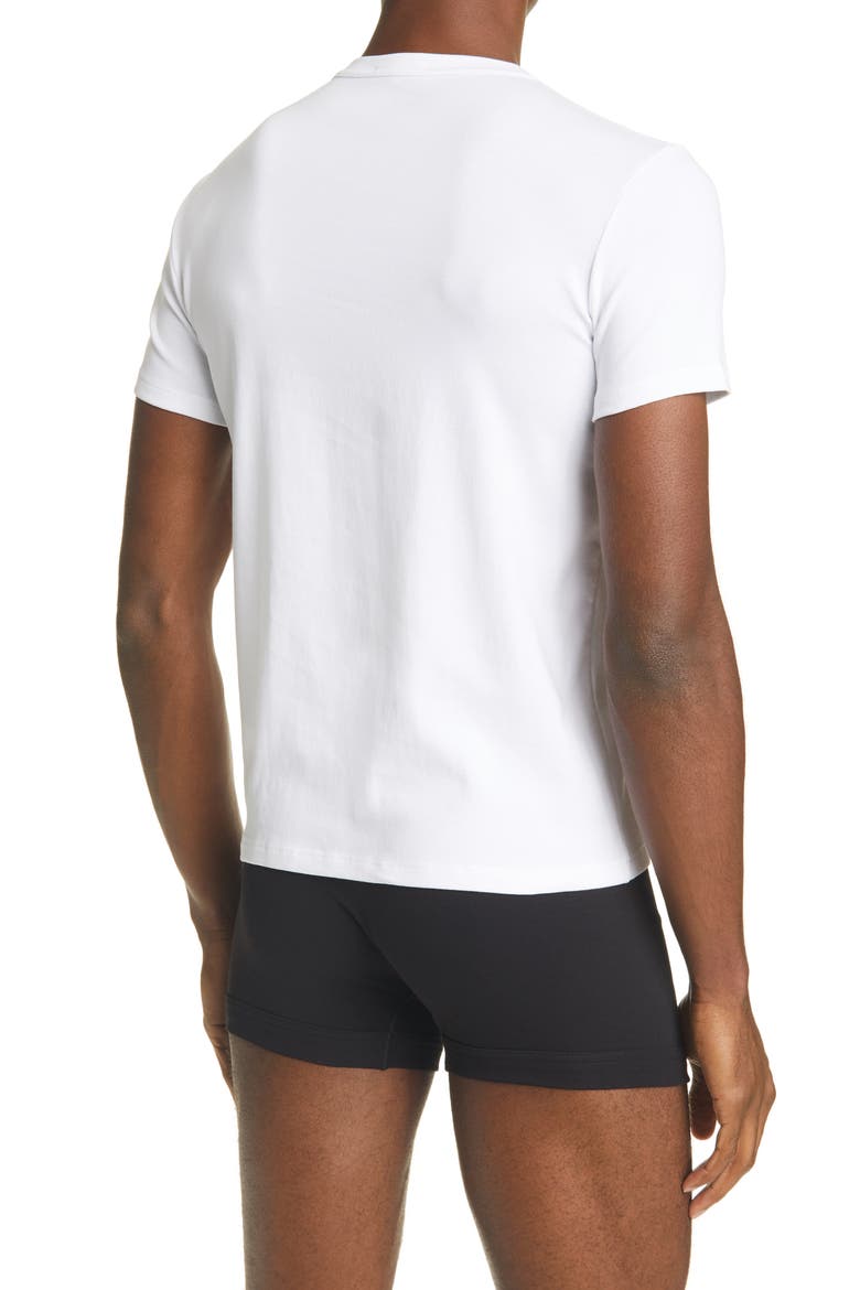 Cotton Jersey Crewneck T-Shirt, Alternate, color, WHITE