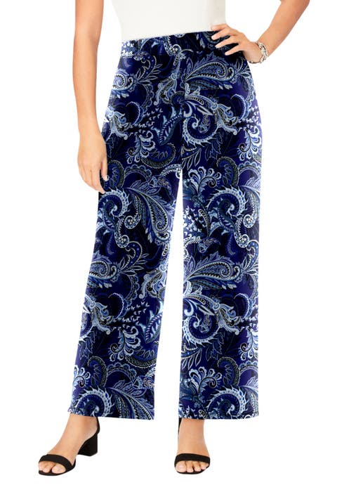 Petite Everyday Stretch Knit Wide Leg Pant (Plus Available)