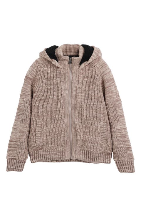 Kids' Faux Shearling Lined Zip-Up Hoodie (Big Kid)
