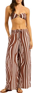Seafolly Print Wide Leg Pants