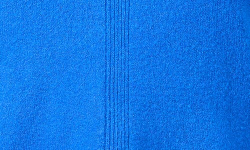 Shop Vince Camuto Rib Trim Crewneck Sweater In Bright Blue