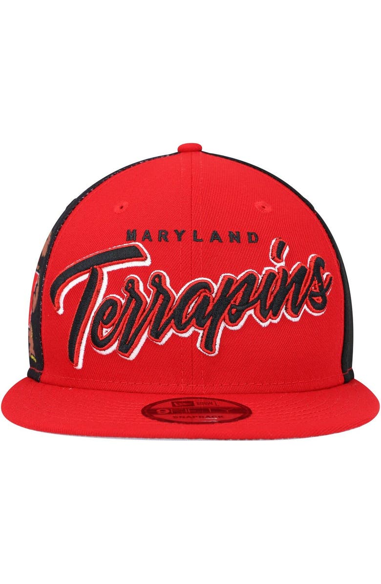 New Era Men's New Era  Red Maryland Terrapins Outright 9FIFTY Snapback Hat, Alternate, color, 
