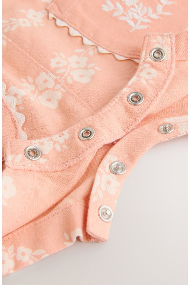 Orange Floral Romper & Bodysuit Set, Alternate, color, CORAL