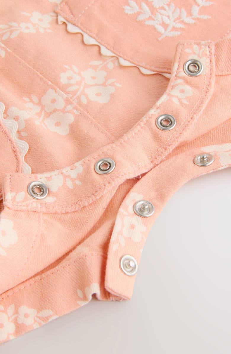 NEXT Orange Floral Romper & Bodysuit Set, Alternate, color, Coral