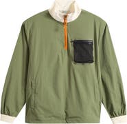 Malbon Golf Cascade Colorblock Quarter Zip Windshirt Pullover