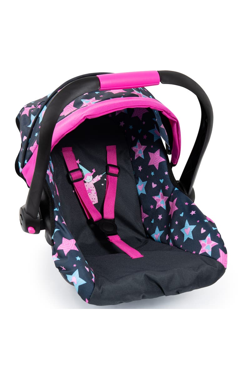 Bayer Design Car Seat Turquoise Stars, Fits Dolls Up To 18 Inches, Main, color, Multicolored
