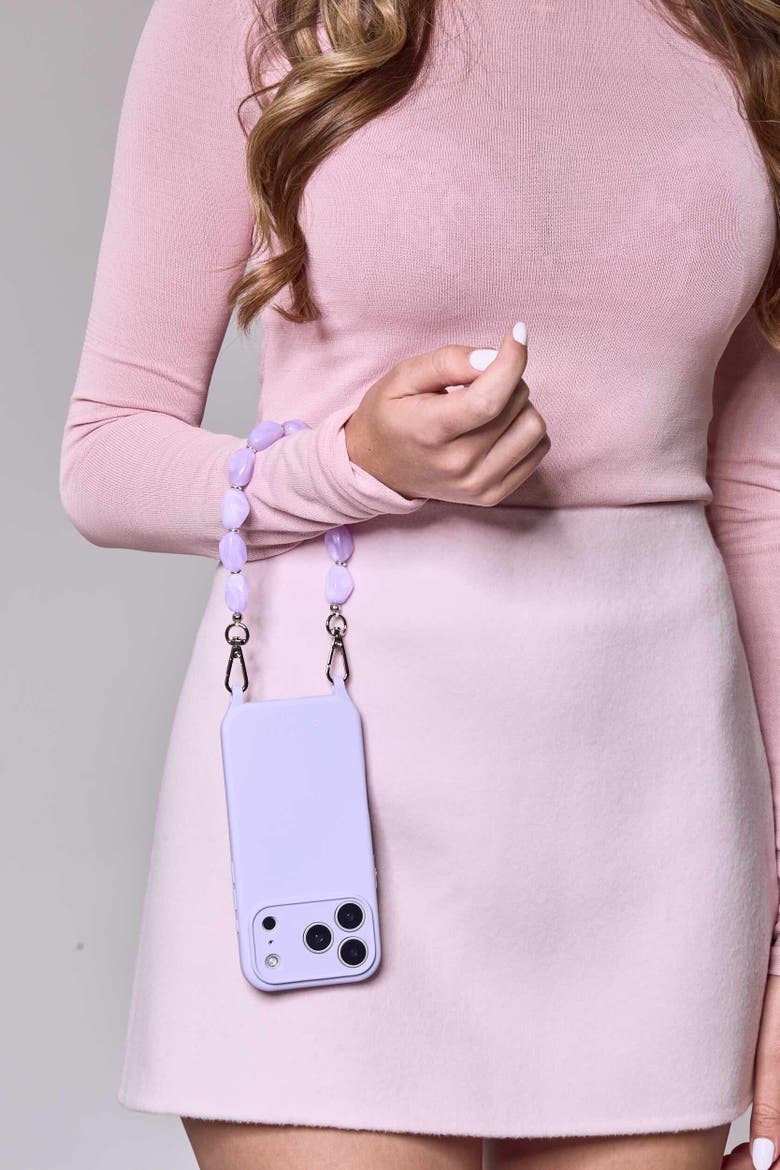 Aurelia Phone Chain, Alternate, color, Lilac