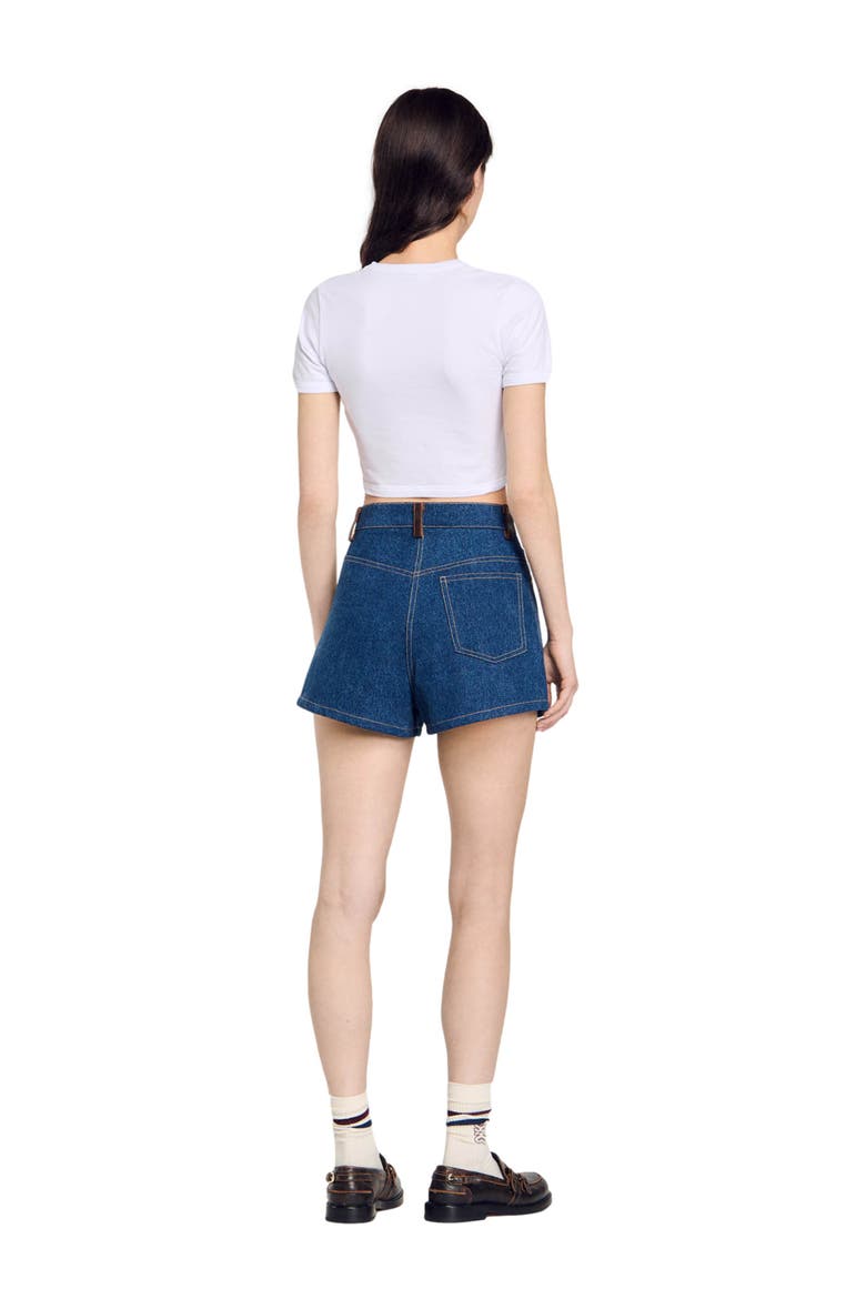 Cropped T-shirt, Alternate, color, White