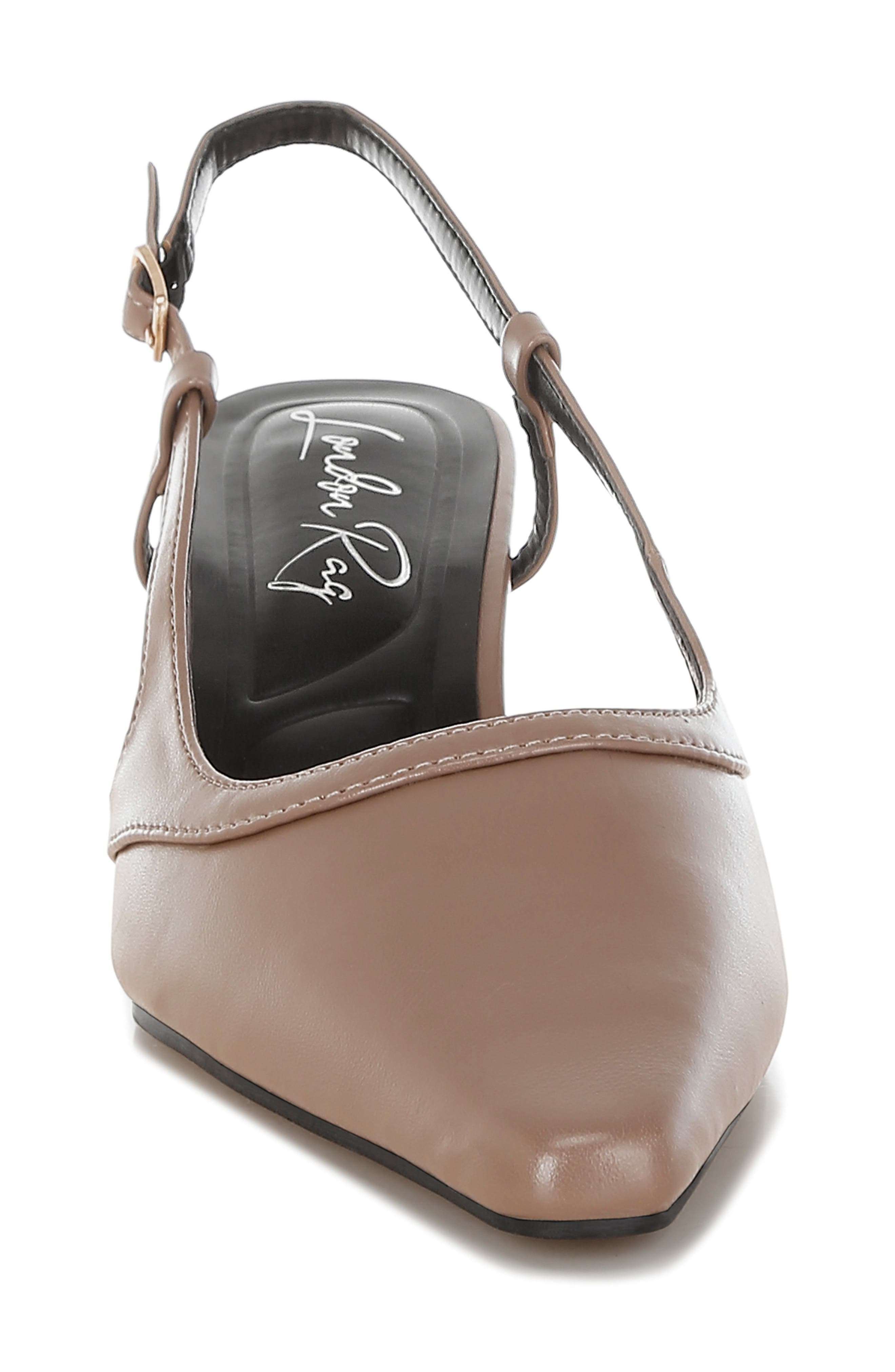 Luxton Kitten Heel Slingback Pump, Alternate, color, TAUPE