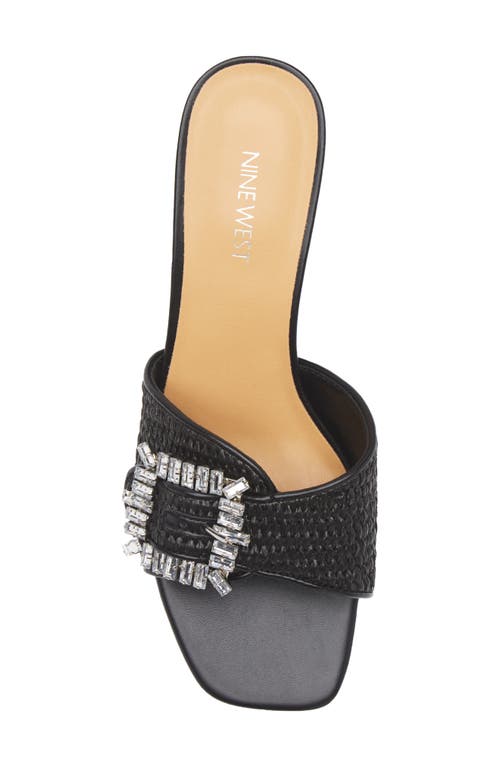 Nine West Geanila Slide Sandal In Black