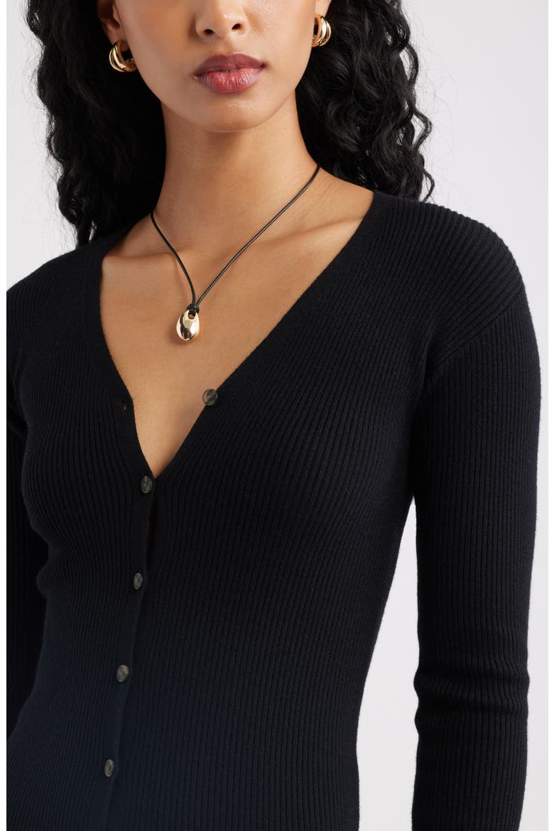 Convertible Cardigan Dress, Alternate, color, BLACK
