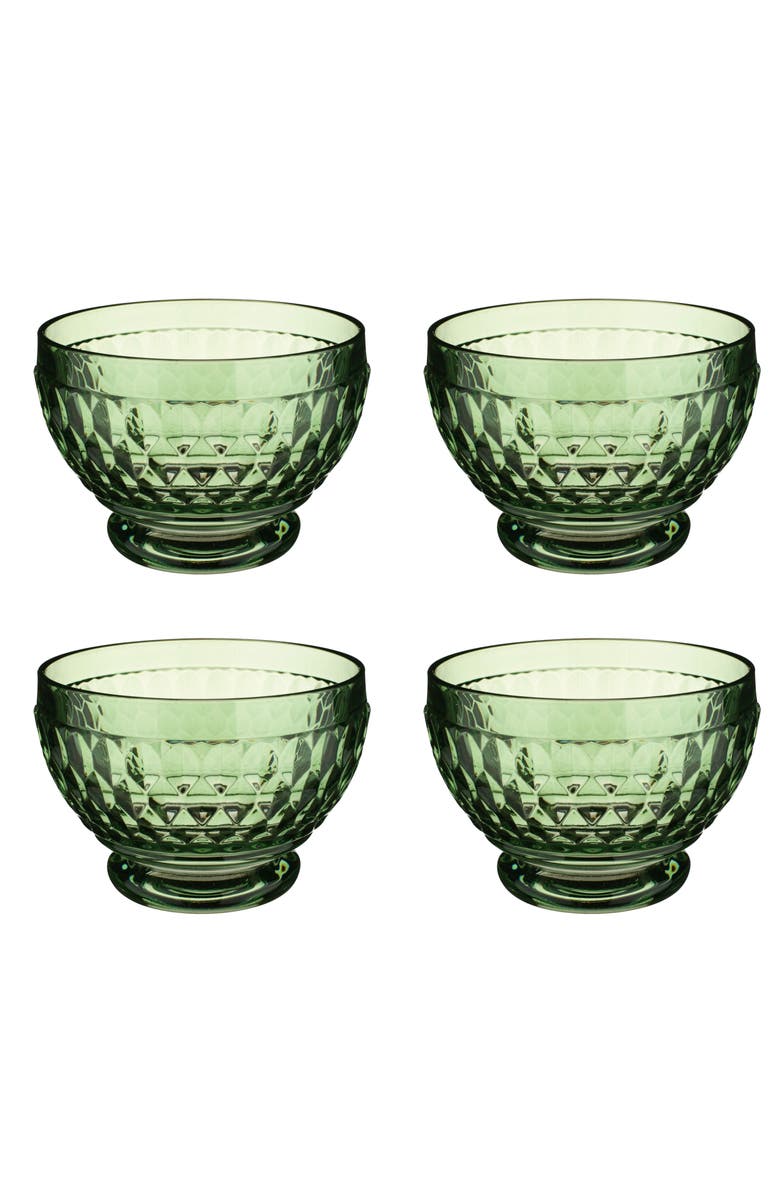 Villeroy & Boch Boston coloured Set of 4 Individual Bowl, Alternate, color, Green