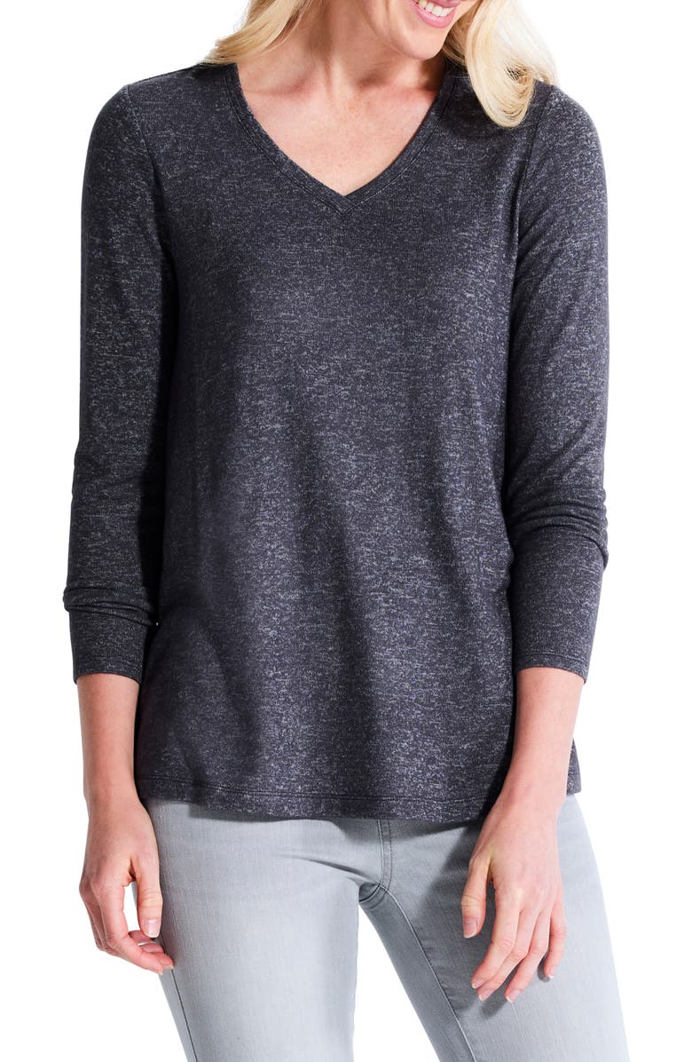 NZT by NIC+ZOE Sweet Dreams Heathered Top, Main, color, 