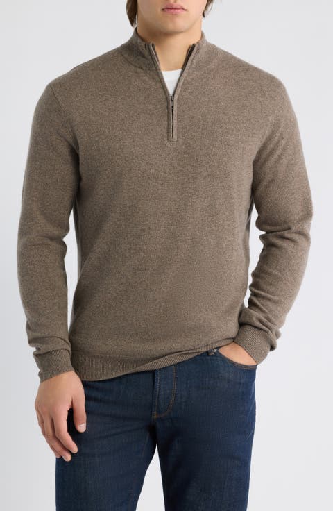 Crown Anniversary Quarter Zip Cashmere Sweater