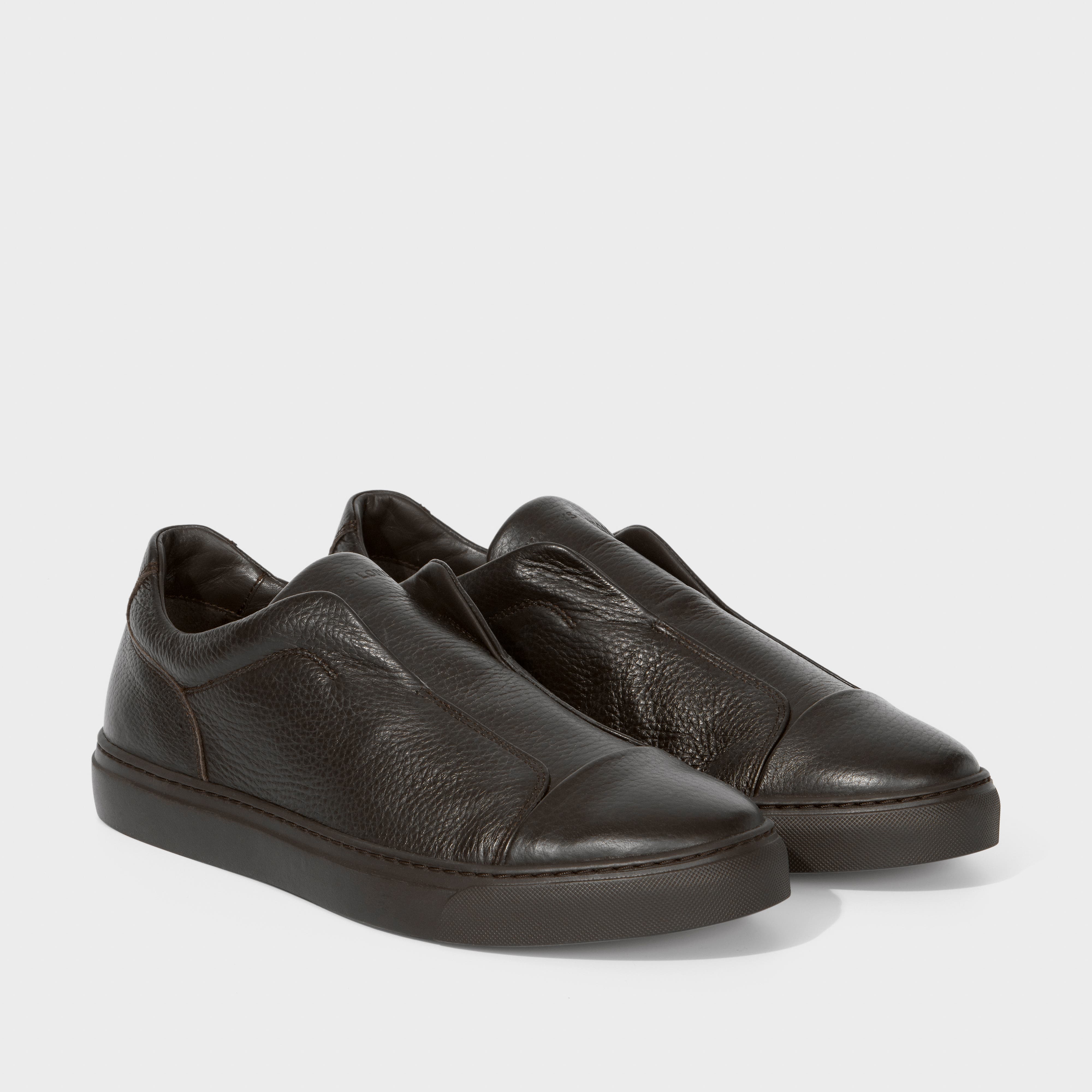 Harrys London Aaron Deerskin Dark Brown, Alternate, color, Dark Brown