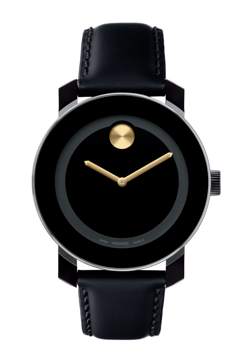 'Small Bold' Metallic Marker Watch, Main, color, GOLD/ BLACK
