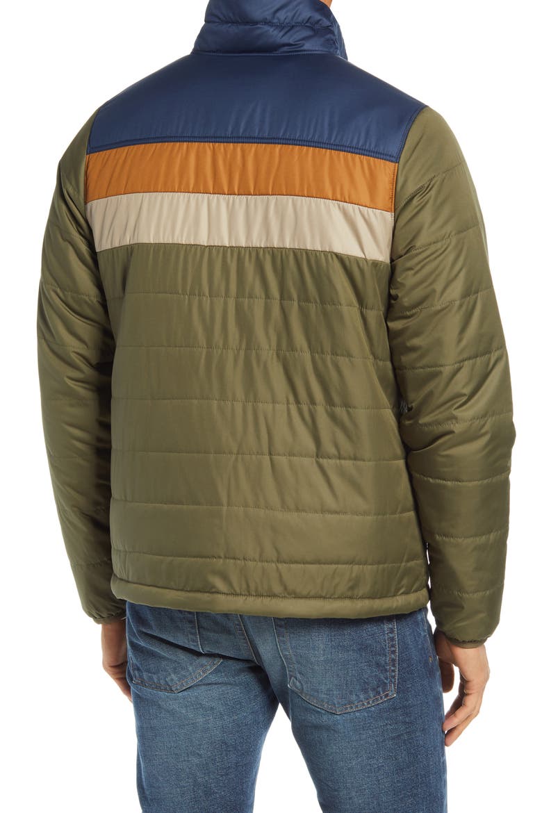 Men's Mountain Classic Water Repellent Puffer Jacket, Alternate, color, KELP GREEN/ NAUTICAL NAVY