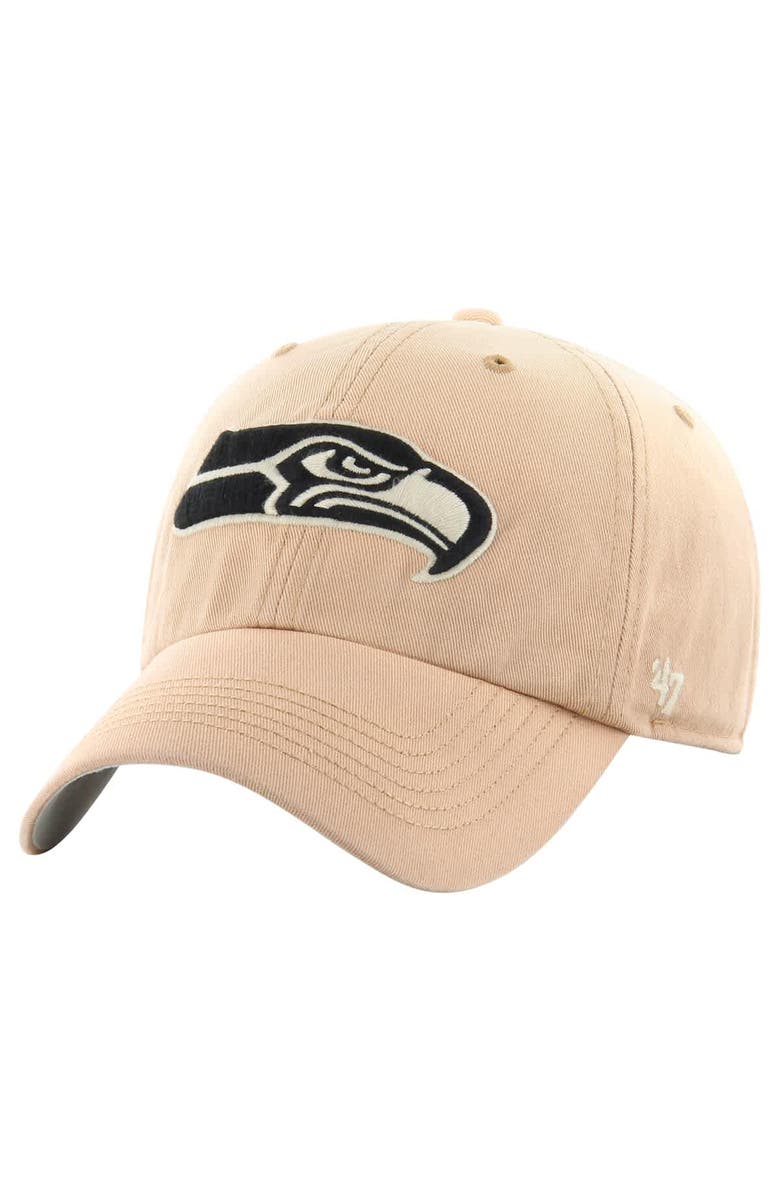 '47 Men's '47 Khaki Seattle Seahawks Dusted Relaxed Franchise Fitted Hat, Main, color, Khaki