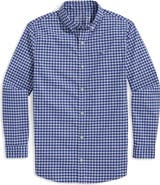 vineyard vines Kids' On-The-Go brrrº Gingham Button-Down Shirt