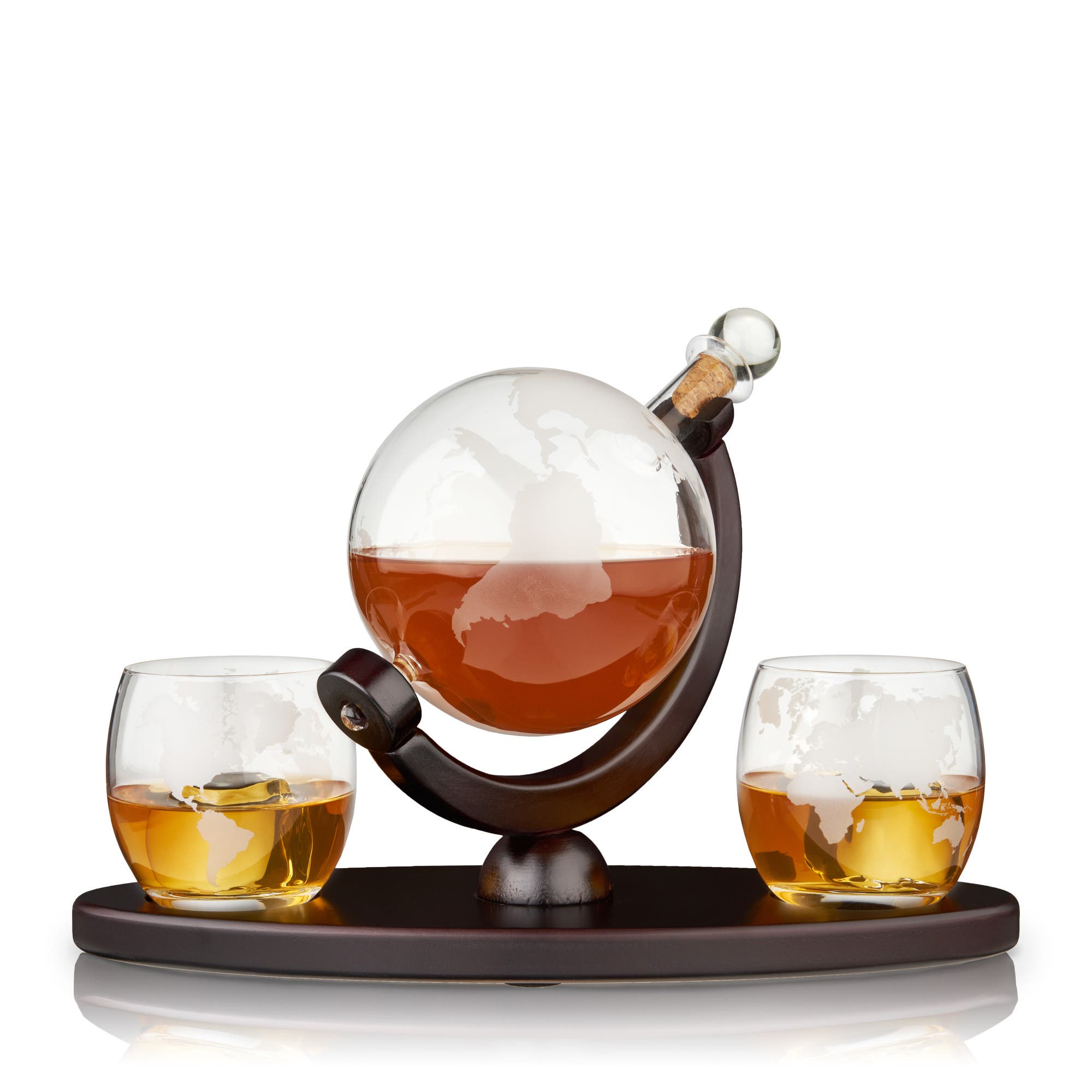 Viski Globe Decanter and Whiskey Tumblers - Thumbnail 3