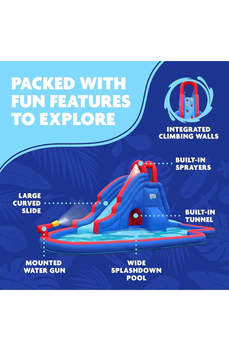 Sunny & Fun Slide 'N Spray Inflatable Water Slide Park, Alternate, color,