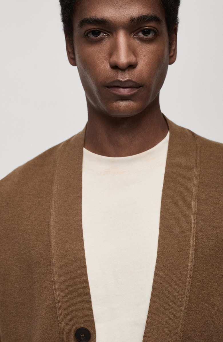 MANGO Button Front Cardigan, Alternate, color, 