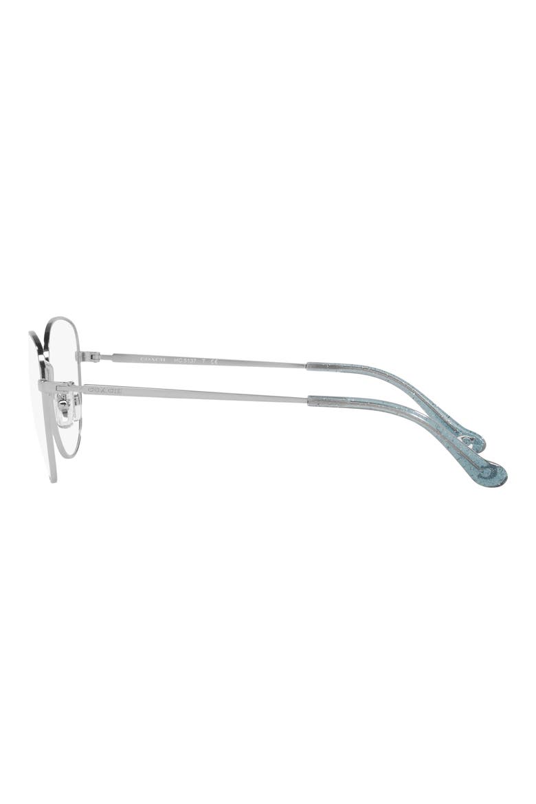 51mm Cat Eye Optical Glasses, Alternate, color, SHINY SILVER