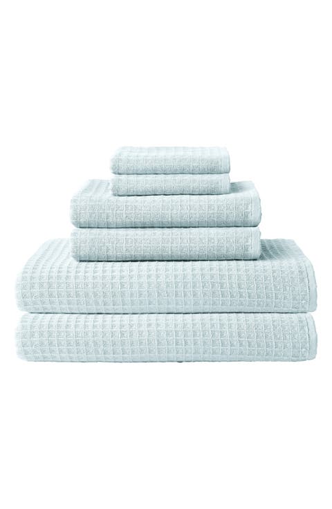 Waffle Twist 6-Piece Cotton Bath Towel
