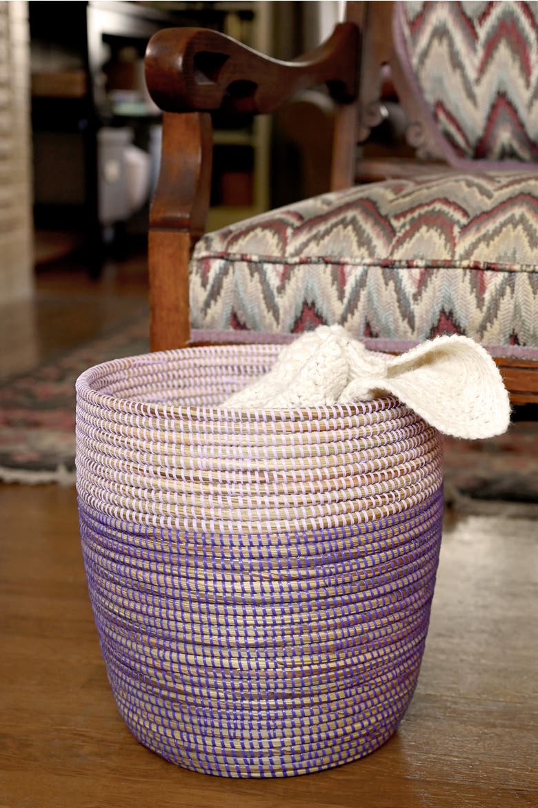 Bath Bin Basket, Alternate, color, Lavender & Purple