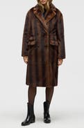 NVLT Faux Fur Military Longline Coat