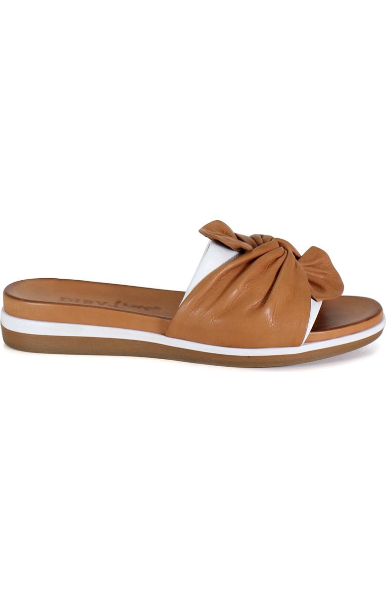 Diba True PROD IGEE Leather Flat Sandal, Alternate, color, Coconut/White