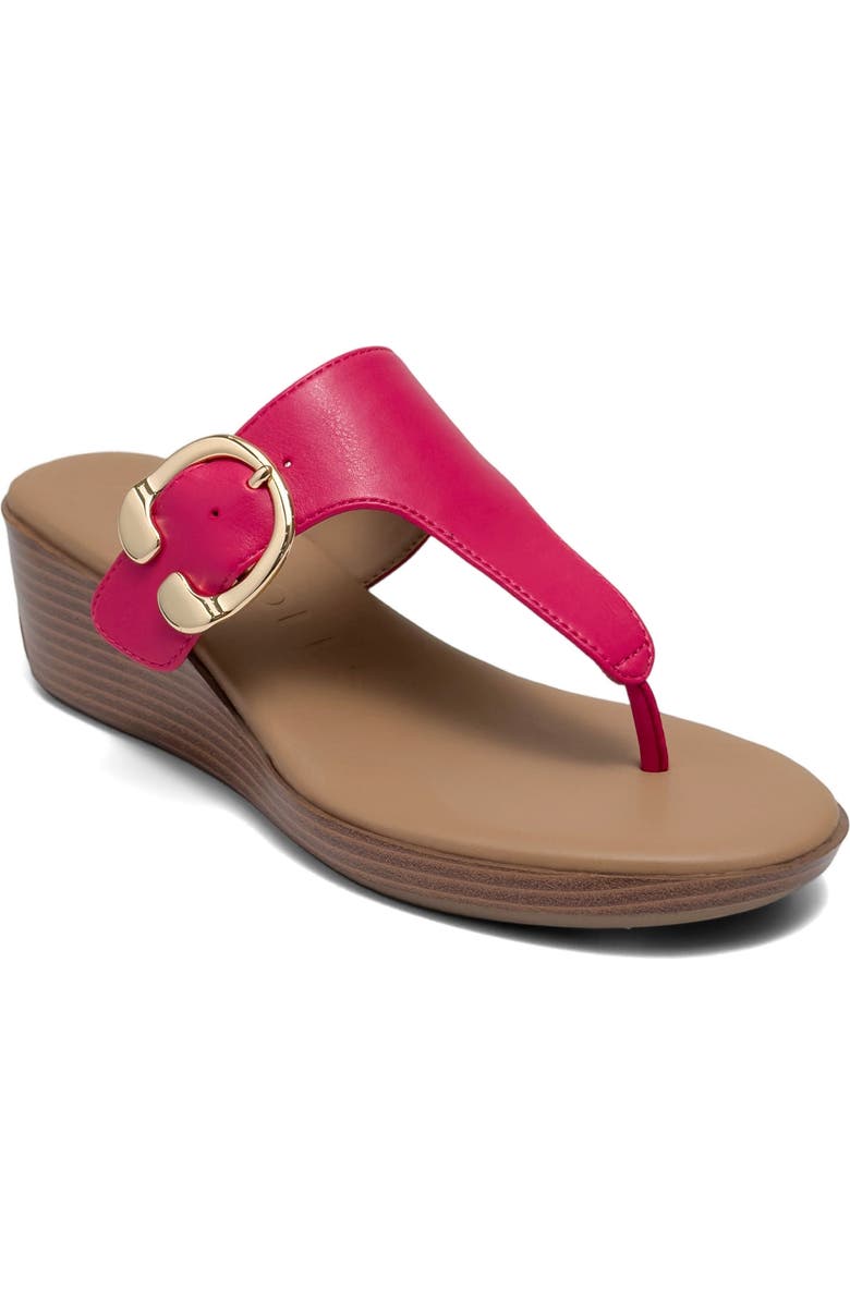 Aerosoles Izola Wedge Flip Flop, Main, color, Magenta
