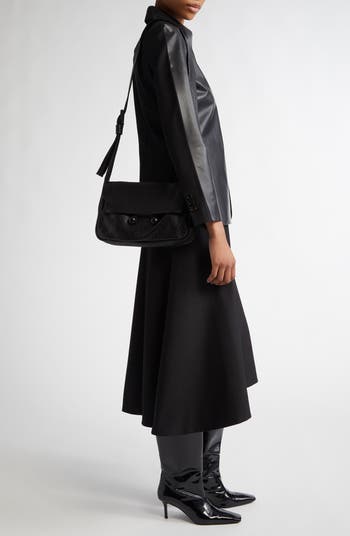 【SALE】【MARNI】LEATHER TRUNKAROO MEDIUM SHOULDER BAG Black leather Trunkaroo medium shoulder bag | Marni
