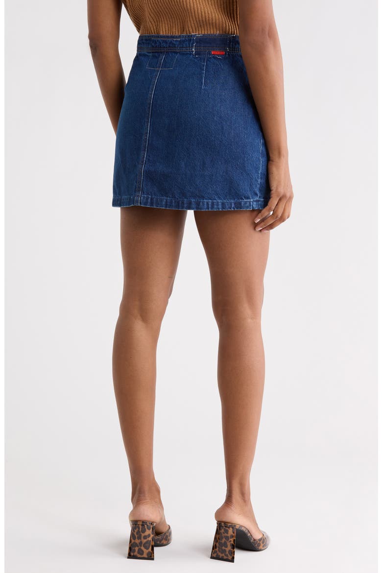 The Jetset Denim Miniskirt, Alternate, color, CABIN FEVER