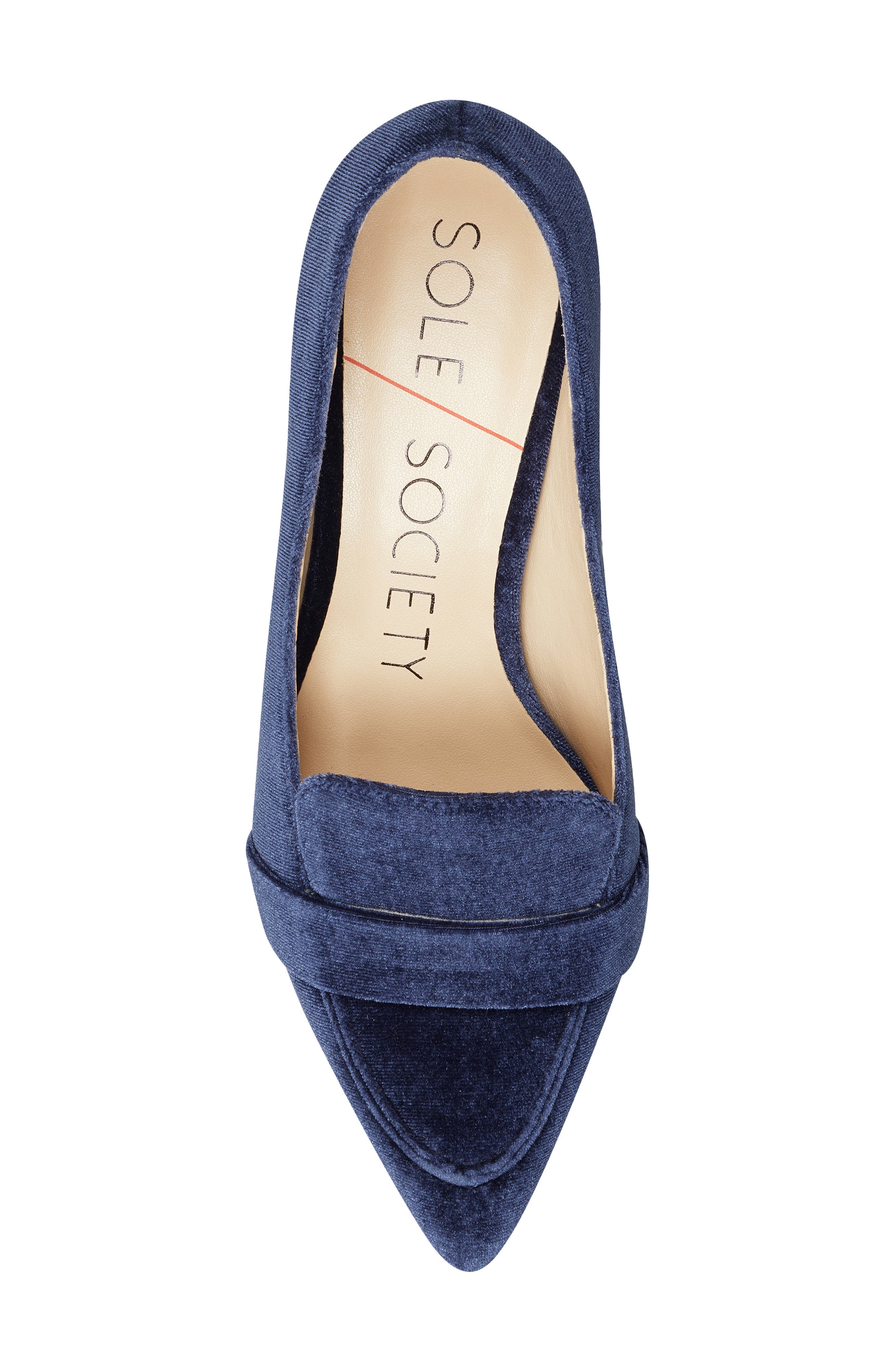 Karoleena Block Heel Pump, Alternate, color, OXFORD BLUE VELVET