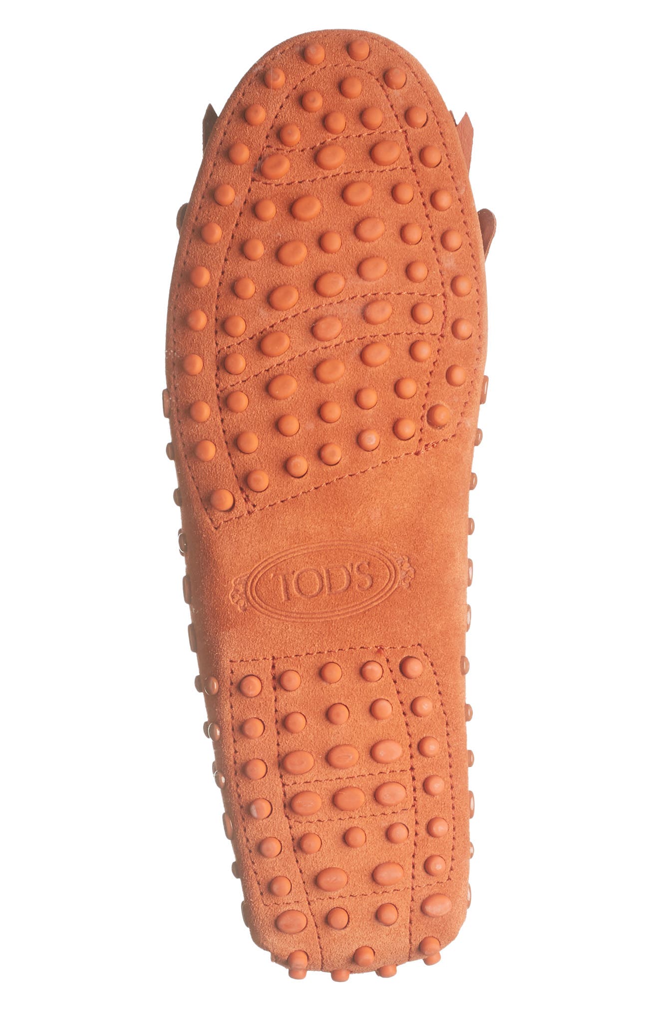 Tod's Kiltie Suede Studded Loafer Driver, Alternate, color, 
