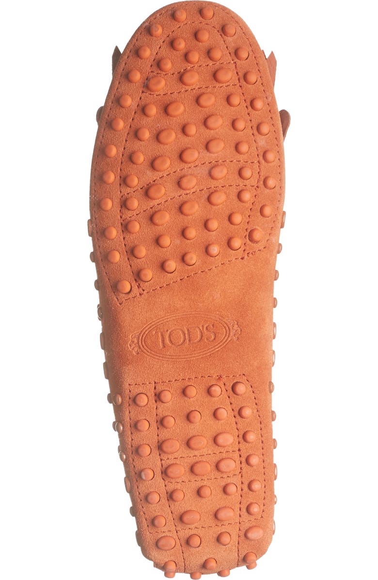 Tod's Kiltie Suede Studded Loafer Driver, Alternate, color,