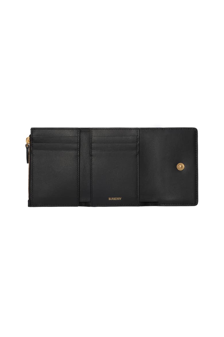 Small Check Folding Wallet, Alternate, color, Chocolate brown