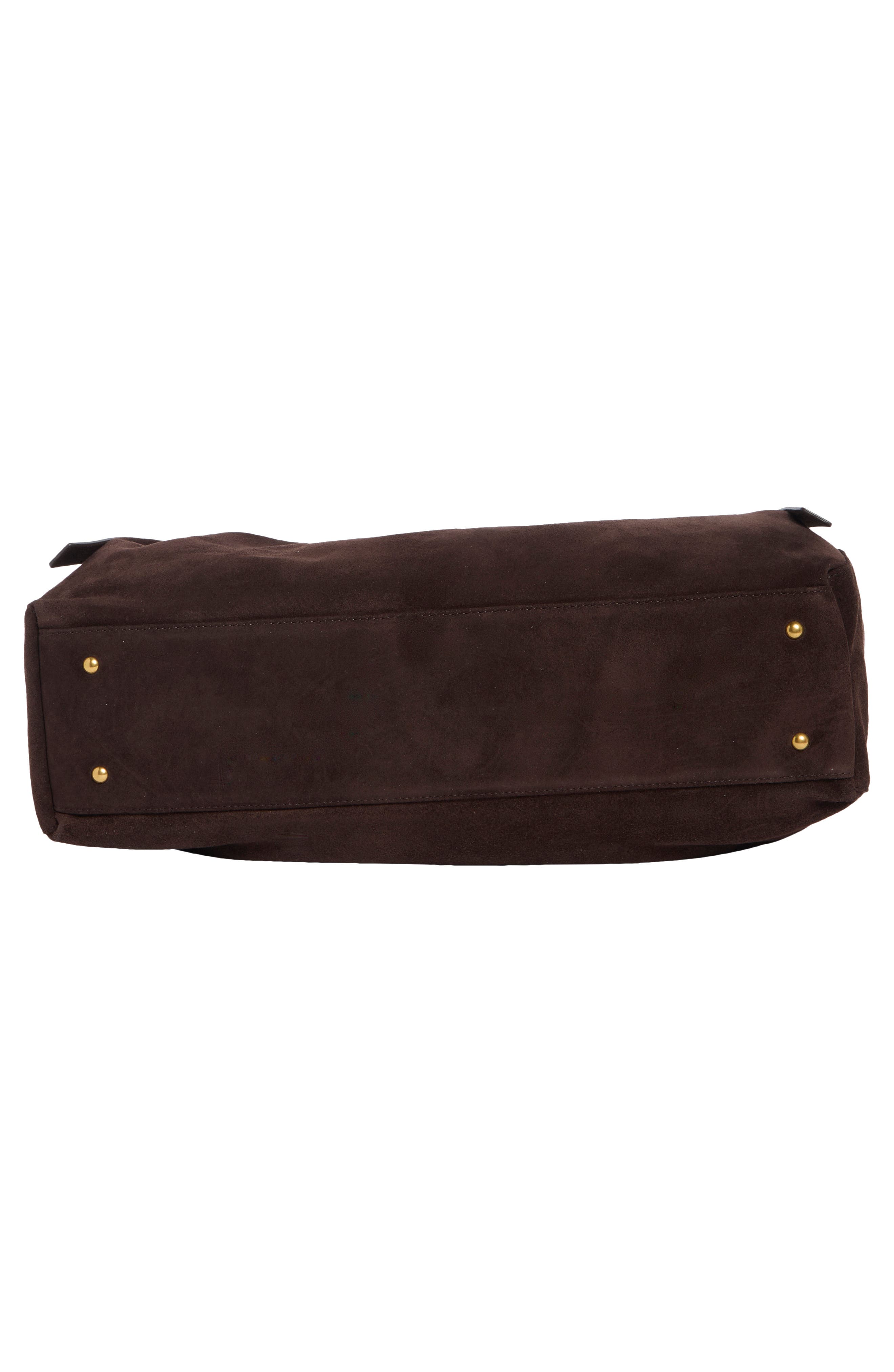 Ludlow Suede Satchel, Alternate, color, CHO