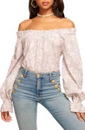 Ramy Brook Camila Eyelet Off the Shoulder Top