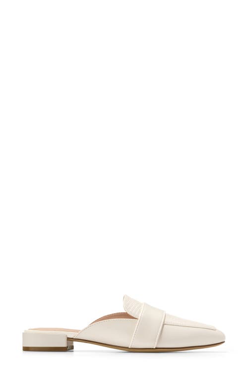 Cole Haan Pasha Mule In Ivory Leather/ivory Lizard
