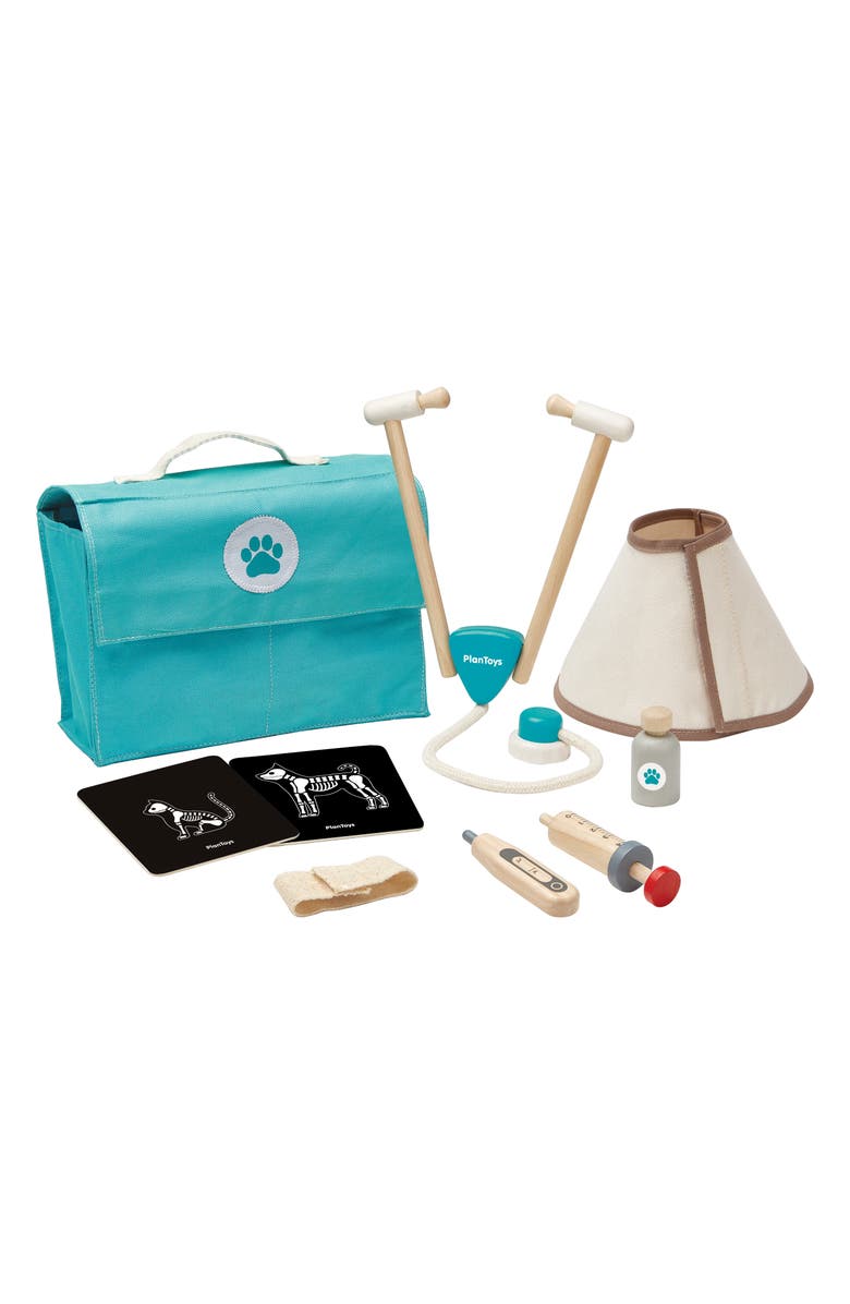 PlanToys<sup>®</sup> Vet Playset, Alternate, color, Blue/ Green