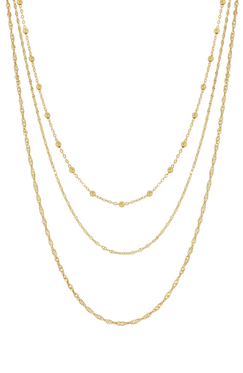 Bony Levy 14K Gold Layered Chain Necklace, Main, color, 14K Yellow Gold