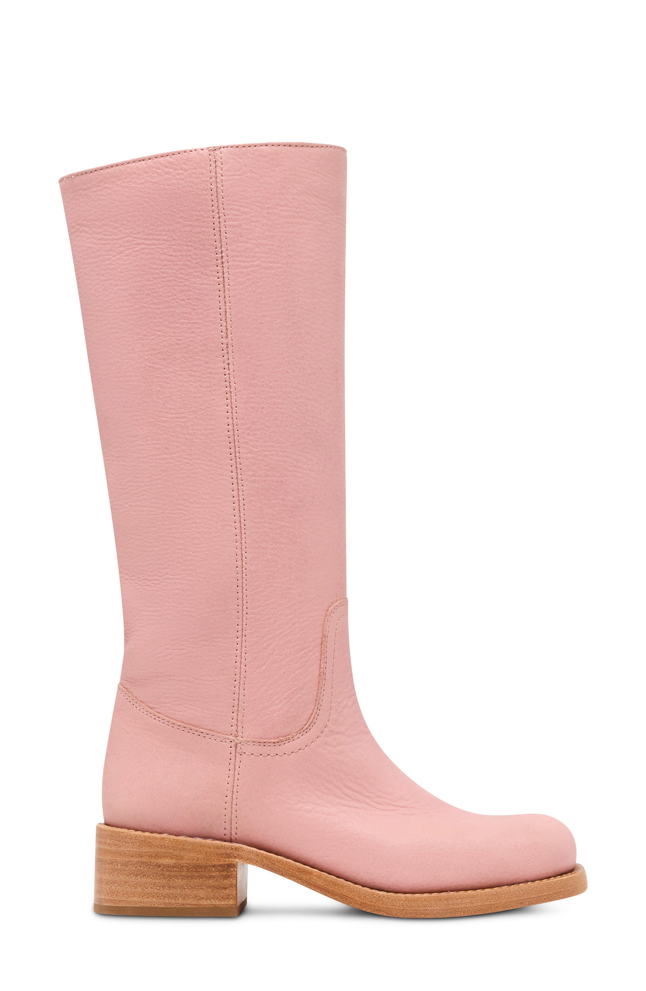 Riggs Knee High Boot, Alternate, color, PINK LEATH