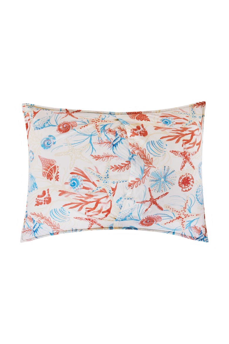 Shelly Shores Coastal Beach Cotton Quilt Set  - Reversible and Machine Washable, Alternate, color, White