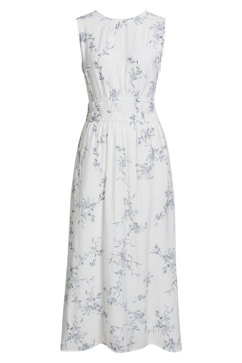 Floral Print Sleeveless Maxi Dress, Alternate, color, BLUE OPAL FLORAL