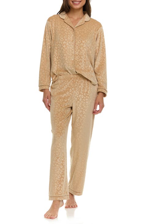 Addie Velour Animal Print Pajamas