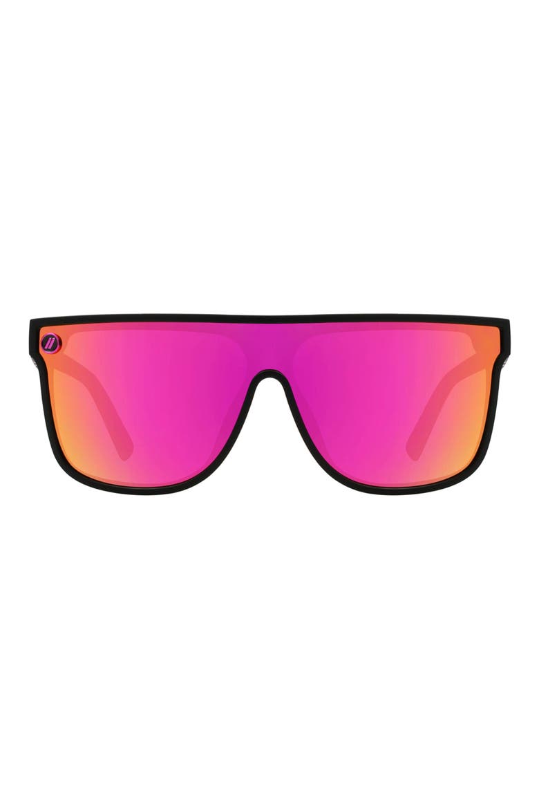 Sci-Fi DX 148mm Polarized Flat Top Sunglasses, Main, color, MIDNIGHT EMMA