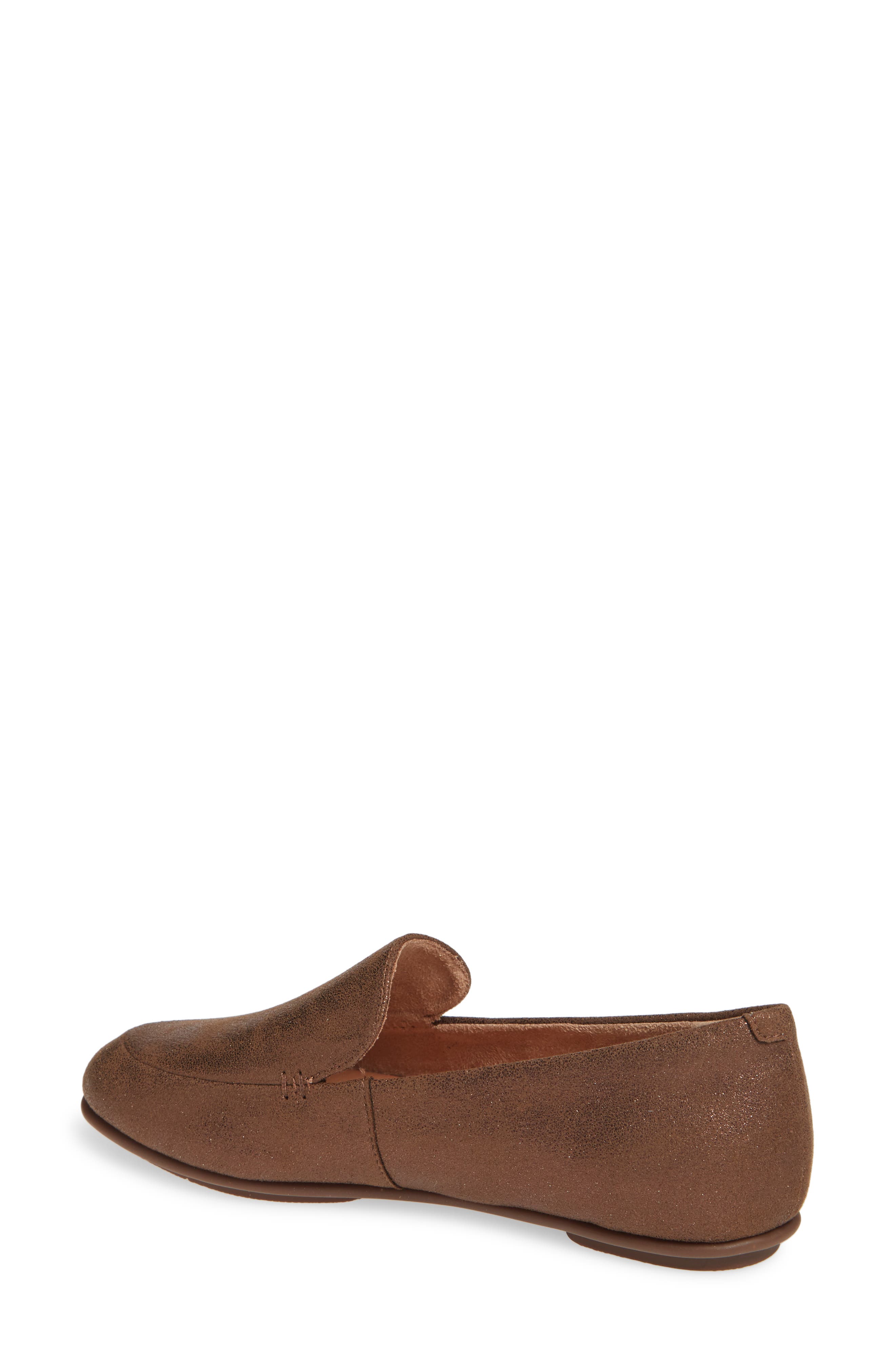 Lena Loafer, Alternate, color, CHOCOLATE BROWN FAUX LEATHER